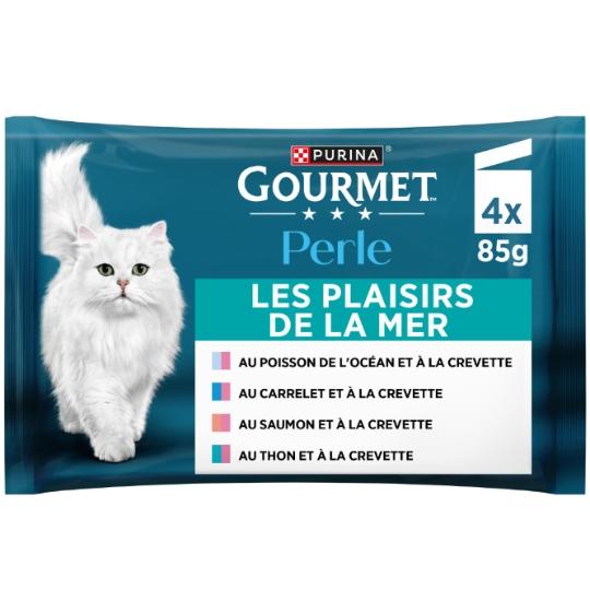 Pâtée Pour Chat Adulte Effilés Bouchées Aux Poissons GOURMET
