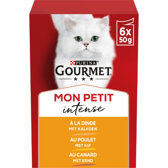 Pâtée Pour Chat Adulte En Sauce Poulet Canard Dinde Mon Petit GOURMET