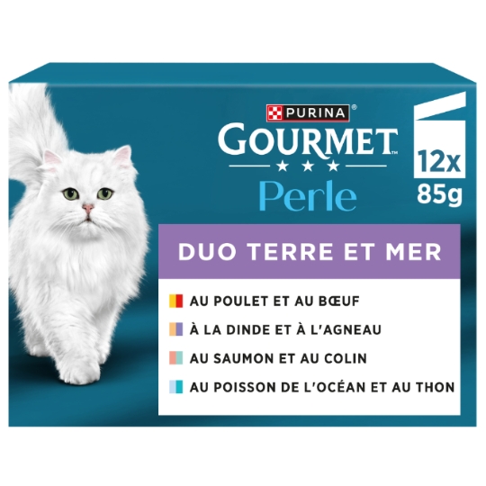 Pâtée Pour Chat Adulte En Sauce Terre Mer Duo GOURMET