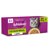 Pâtée Pour Chat Adulte En Gelée Poulet Boeuf Saumon Thon La Carte Mixte WHISKAS