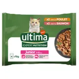 Pâtée Pour Chat Junior En Sauce Poulet Saumon Expert Nutrition ULTIMA