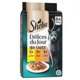 Pâtée Pour Chat Adulte En Sauce Poulet Dinde SHEBA