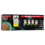 Pâtée Pour Chat Adulte Mini Filets En Sauce Volaille Canard Poulet Dinde Boeuf SHEBA