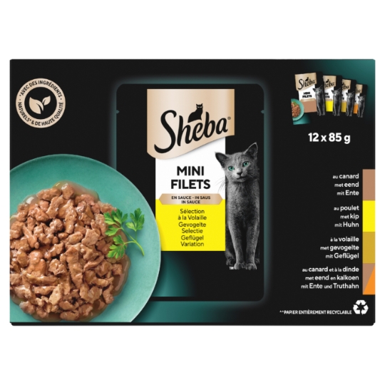 Pâtée pour Chat en Sauce Volaille SHEBA