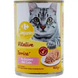Pâtée Pour Chat Adulte En Terrine Saumon Vitalive CARREFOUR COMPANINO