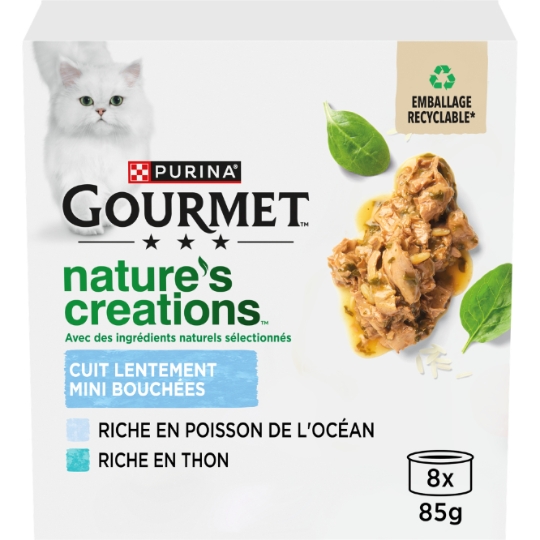 Pâtée Pour Chat Adulte En Sauce Poisson Thon Nature's Creations GOURMET