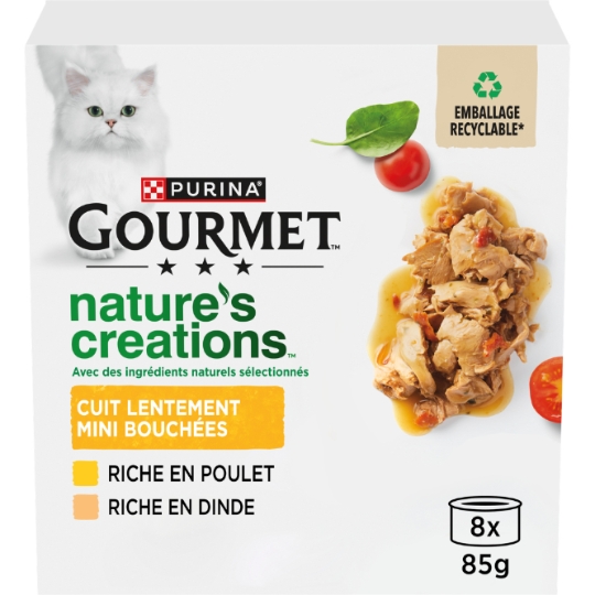Pâtée Pour Chat Adulte En Sauce Poulet Dinde Nature's Creations GOURMET