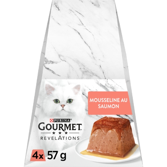 Pâtée Pour Chat Adulte En Mousse Saumon Revelations GOURMET