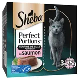 Pâtée Pour Chat Adulte En Terrine Saumon Perfect Portions SHEBA