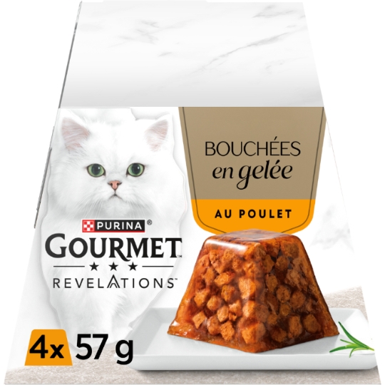 Pâtée pour Chat Adulte en Gelée Poulet GOURMET