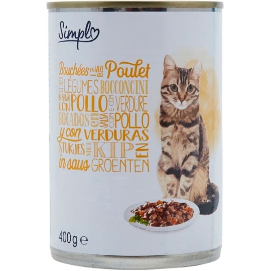 Pâtée Pour Chat Adulte En Sauce Poulet Légume SIMPL