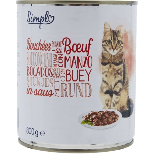 Pâtée Pour Chat Adulte En Sauce Boeuf SIMPL