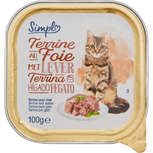Pâtée pour Chat Adulte en Terrine Boeuf SIMPL