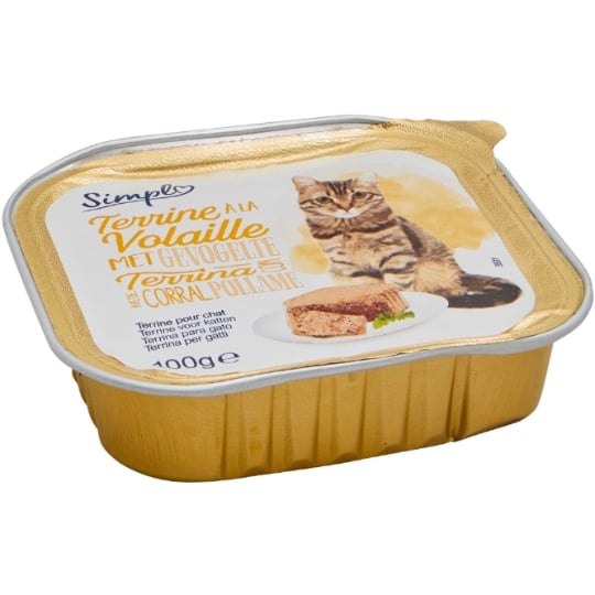 Pâtée pour Chat Adulte en Terrine Volaille SIMPL