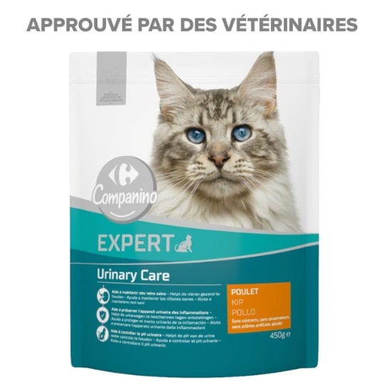 Croquettes Pour Chat Adulte Poulet Système Urinaire CARREFOUR COMPANINO