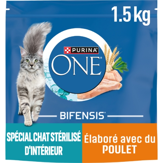 Croquettes Pour Chat Adulte Stérilisé Intérieur Poulet PURINA ONE