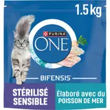 Croquettes Pour Chat Adulte Stérilisé Sensible Poisson Mer Bifensis PURINA ONE