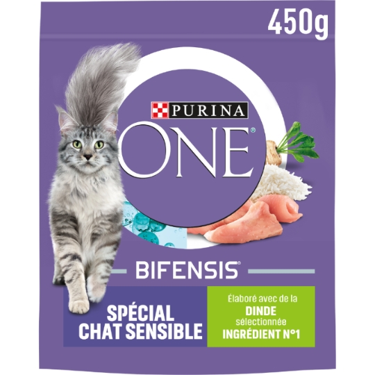 Croquettes Pour Chat Adulte Sensible Dinde Bifensis PURINA ONE