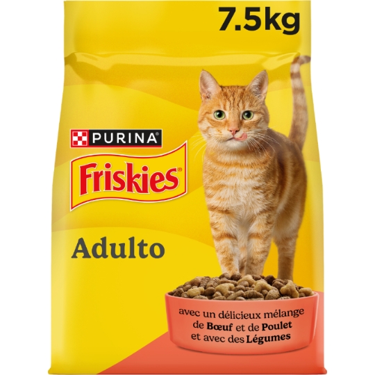 Croquettes Pour Chat Adulte Poulet Boeuf Légume FRISKIES