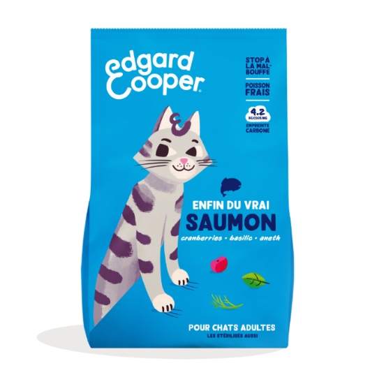 Croquettes Pour Chat Adulte Sans Céréales Saumon EDGAR & COOPER