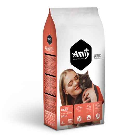 Croquettes pour Chat Adulte Boeuf AMITY