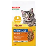 Croquettes pour chats adultes stérilisés au poulet et aux légumes COMPANINO
