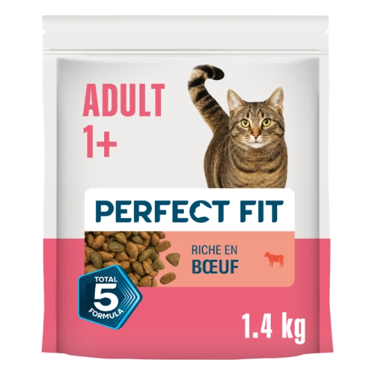 Croquettes Pour Chat Adulte Stérilisé Boeuf PERFECT FIT