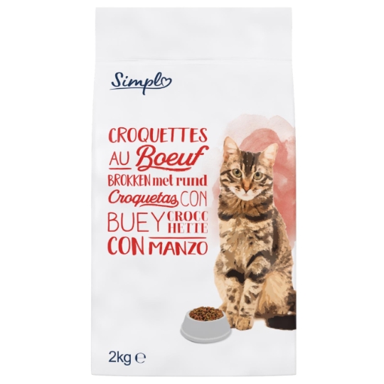 Croquettes pour Chat Adulte Bœuf SIMPL