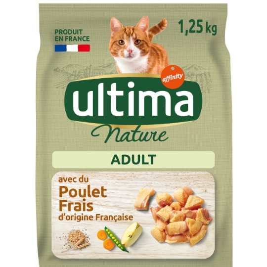 Croquettes Pour Chat Adulte Poulet Nature ULTIMA NATURE