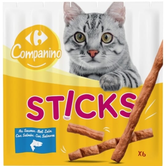 Friandises Pour Chat Adulte Saumon CARREFOUR COMPANINO