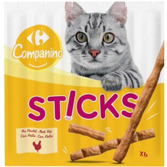 Friandises Pour Chat Adulte Poulet Foie CARREFOUR COMPANINO