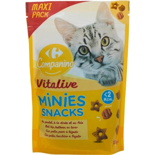 Friandises Pour Chat Adulte Poulet Dinde Foie CARREFOUR COMPANINO