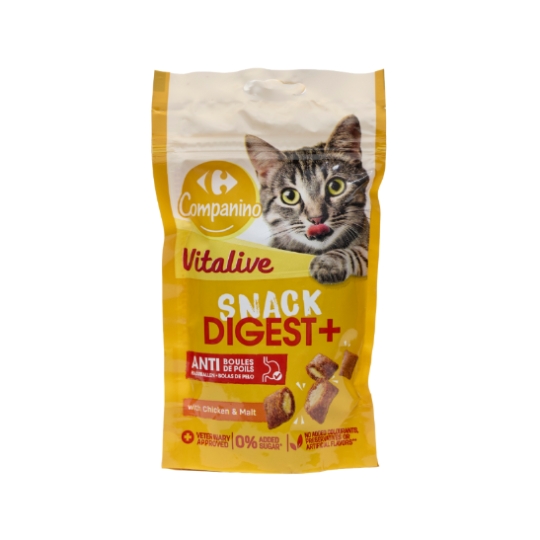 Snack Pour Chat Adulte au Poulet et Malt CARREFOUR COMPANINO