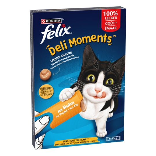 Friandises pour Chat Adulte Poulet Liquide FELIX