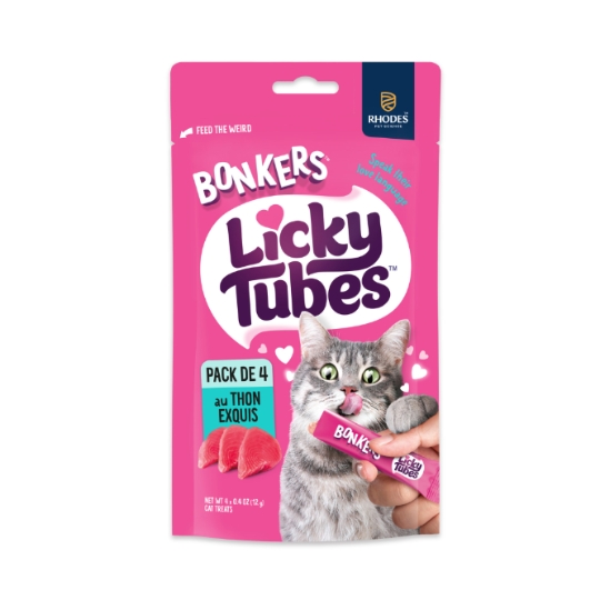 Friandises Licky Tubes pour Chat au Thon BONKERS