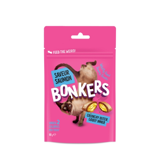 Friandises pour Chat Adulte au Saumon BONKERS