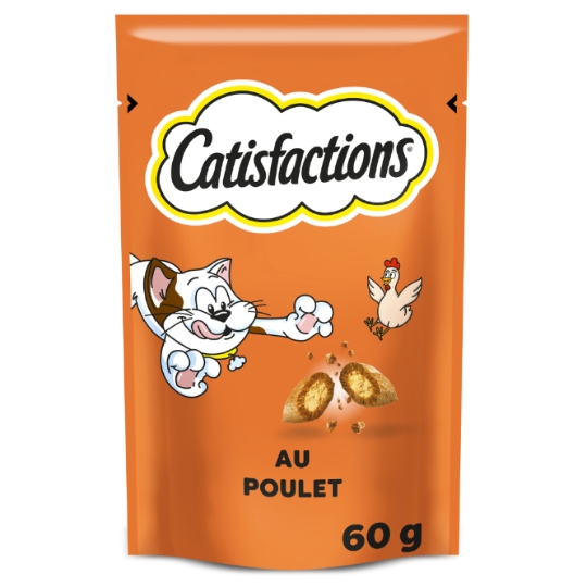 Friandises Pour Chat Adulte Chatons Poulet CATISFACTIONS