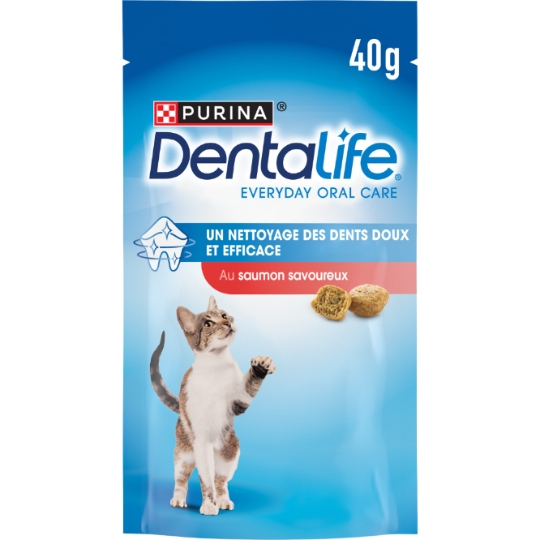 Friandises Pour Chat Adulte Hygiène Bucco-dentaire Saumon DENTALIFE