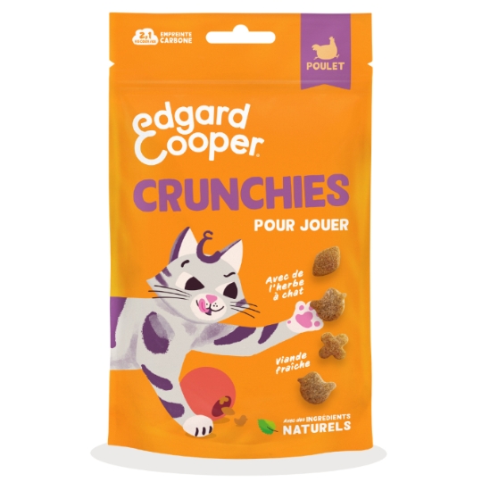 Friandises pour Chat Adulte Crunchies Poulet EDGARD COOPER