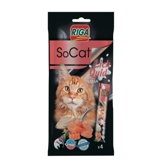 Friandises Crème Liquide pour Chat Saumon RIGA