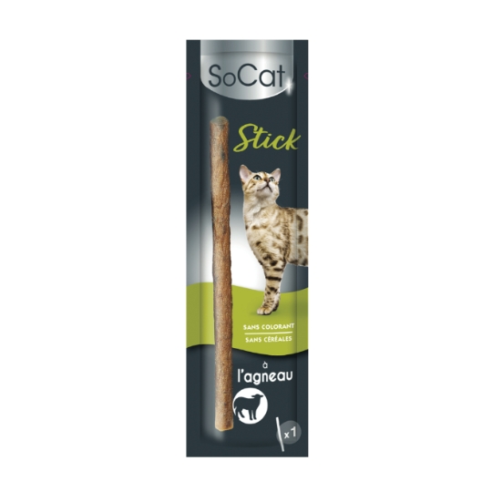 Stick pour Chat au Saumon Sans Colorant Sans Céréales SOCAT
