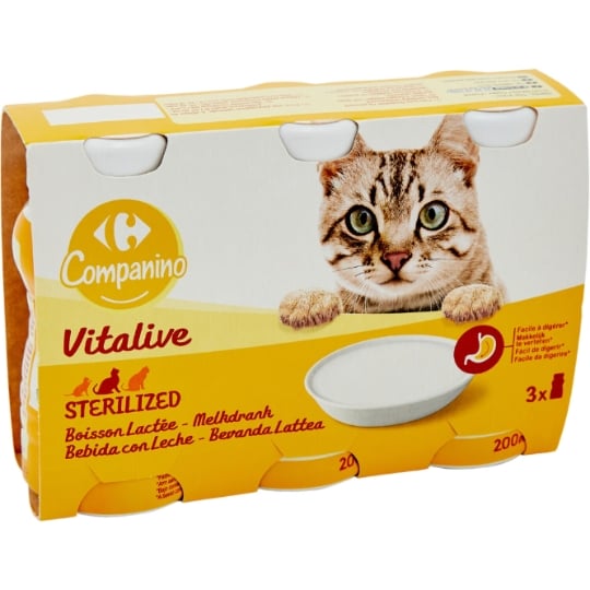 Lait Pour Chat Stérilisé CARREFOUR COMPANINO