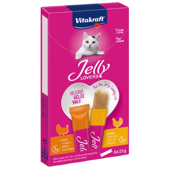 Friandises Pour Chat Adulte Poulet Dinde Jelly Lovers VITAKRAFT