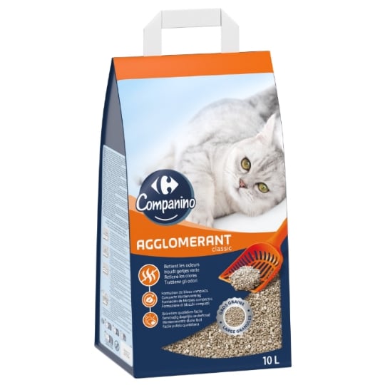 Litière Agglomérante Classique CARREFOUR COMPANINO