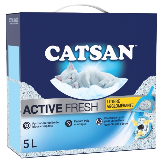 Litière Minérale Agglomérante Anti-odeurs Parfum Frais CATSAN
