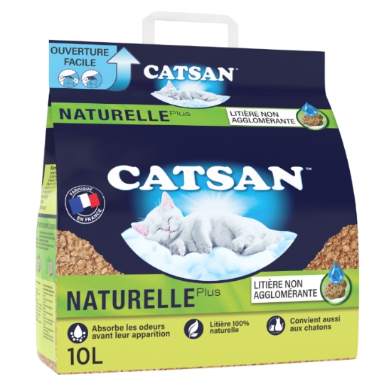 Litière Végétale Non Agglomérante CATSAN