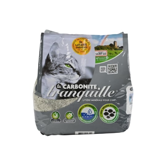 Litière Minérale Agglomérante Anti-odeurs Carbonite TRANQUILLE