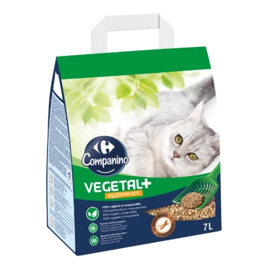 Litière Végétale Agglomérante CARREFOUR COMPANINO