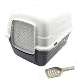 Maison de toilette Pour Chat Modèle Queen Avec Porte Battante Filtre À Charbon Poignée Encastrée Pelle AIME