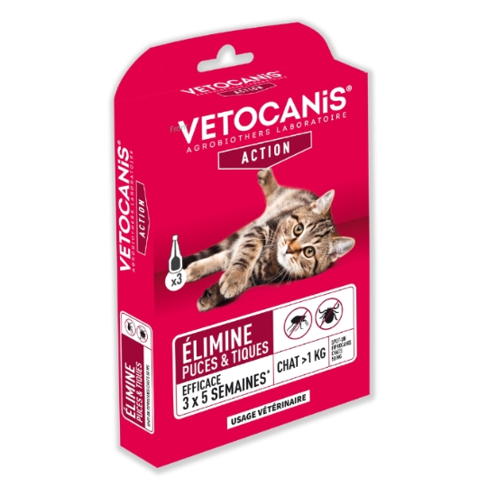 Antiparasitaire Pipette Pour Chat VETOCANIS